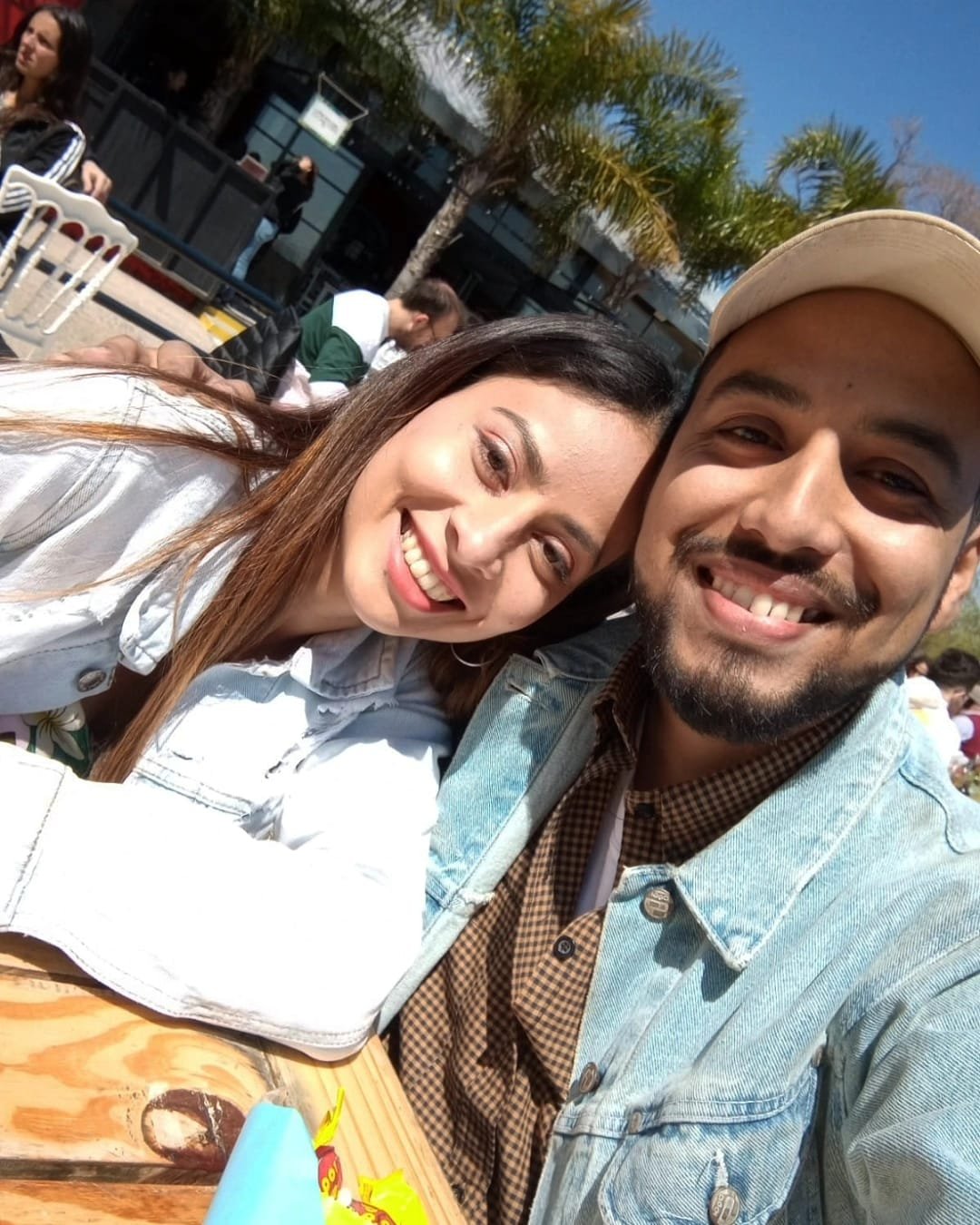 Florencia y Ruben al comenzar su historia
